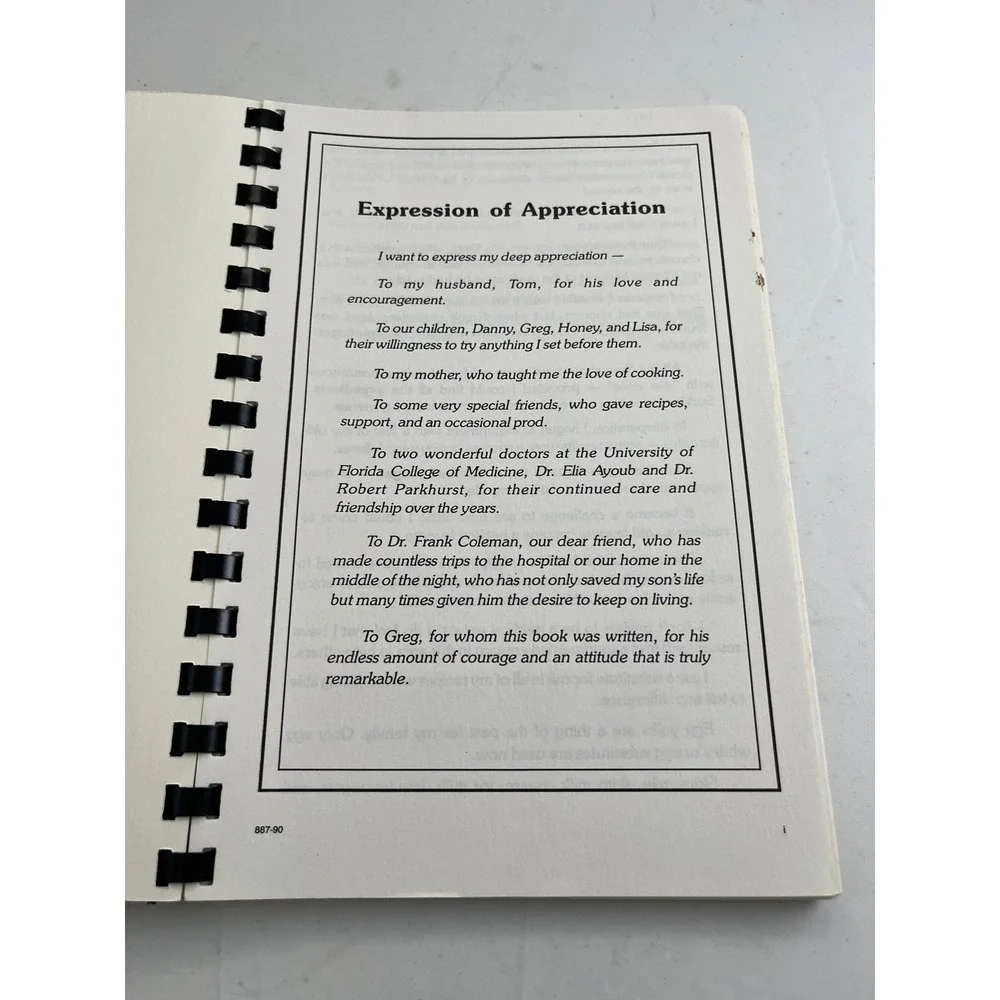 Southern Healthy Heart Cookbook Sue Bentley 1990 Spiral Bound Vintage Recipes